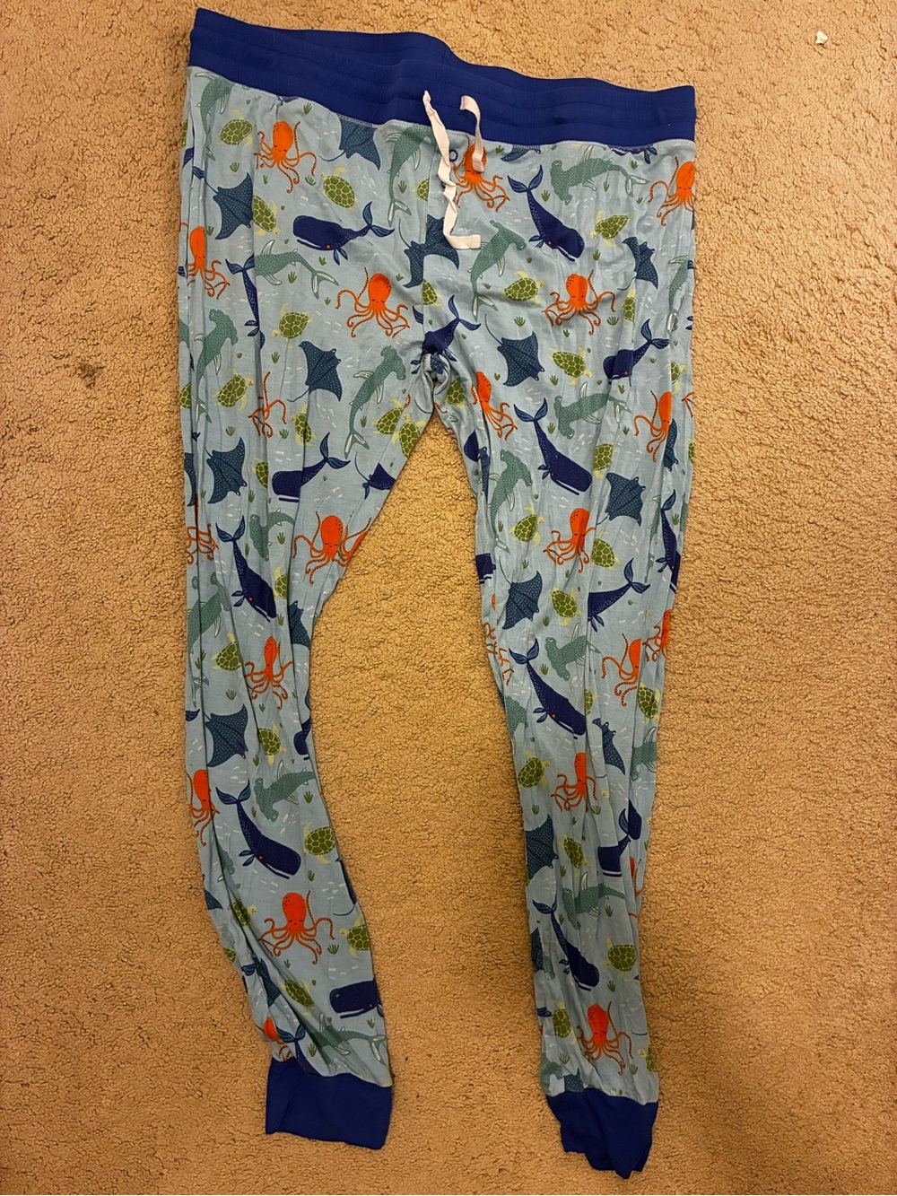 Little Sleepies Royal Blue Waistband Sea Creature Lounge Pants